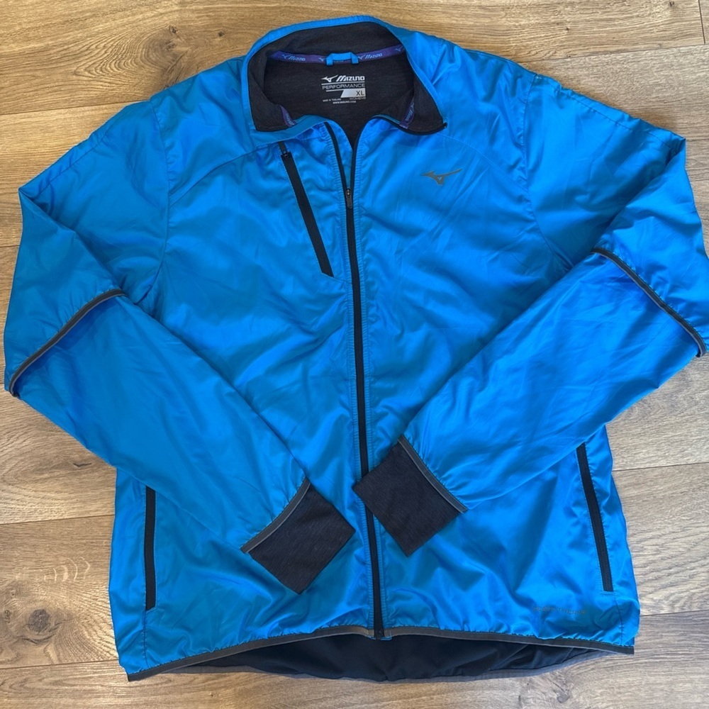 Mizuno Women's Breath Thermo FZ Jacket Swedish Blue Size XL